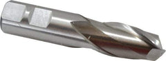 Cleveland - 7/8" Diam, 1-1/2" LOC, 2 Flute High Speed Steel Keyway End Mill - Spiral Flute, Uncoated, 7/8" Shank Diam, 4-1/8" OAL, 30° Helix, Centercutting - USA Tool & Supply