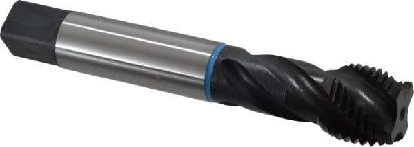 Emuge - 1-1/4 - 8 UNS 4 Flute 2B Modified Bottoming Spiral Flute Tap - Cobalt, Oxide Finish, 7.087" OAL, Right Hand Flute, Right Hand Thread, Series Enorm-VA - USA Tool & Supply