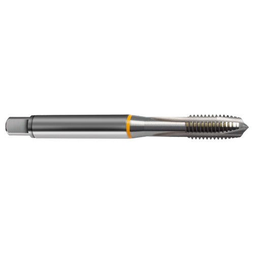 ‎4-40 3FL 2B Cobalt Plug Yellow Ring Tap-Bright Finish FORM-B DIN 371 - USA Tool & Supply