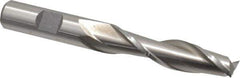 Cleveland - 1/2", 2" LOC, 1/2" Shank Diam, 4" OAL, 2 Flute, High Speed Steel Square End Mill - Single End, Uncoated, Spiral Flute, 30° Helix, Centercutting, Right Hand Cut, Right Hand Flute, Series HG-2 - USA Tool & Supply