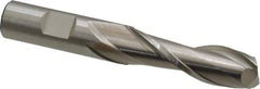 Cleveland - 5/8", 2" LOC, 5/8" Shank Diam, 4-1/8" OAL, 2 Flute, High Speed Steel Square End Mill - Single End, Uncoated, Spiral Flute, 30° Helix, Centercutting, Right Hand Cut, Right Hand Flute, Series HG-2 - USA Tool & Supply