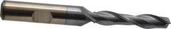 Cleveland - 9/32", 1-3/8" LOC, 3/8" Shank Diam, 3-1/8" OAL, 2 Flute, High Speed Steel Square End Mill - Single End, TiCN Finish, Spiral Flute, 30° Helix, Centercutting, Right Hand Cut, Right Hand Flute, Series HG-2 - USA Tool & Supply