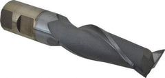 Cleveland - 1", 3" LOC, 1" Shank Diam, 5-1/2" OAL, 2 Flute, High Speed Steel Square End Mill - Single End, TiCN Finish, Spiral Flute, 30° Helix, Centercutting, Right Hand Cut, Right Hand Flute, Series HG-2 - USA Tool & Supply
