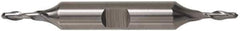 Cleveland - 7/16" Diam, 13/16" LOC, 2 Flute High Speed Steel Ball End Mill - TiCN Finish, Double End, 4-1/8" OAL, 1/2" Shank Diam, Spiral Flute - USA Tool & Supply