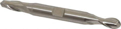 Cleveland - 5/16" Diam, 9/16" LOC, 2 Flute High Speed Steel Ball End Mill - Uncoated, Double End, 3-1/2" OAL, 3/8" Shank Diam, Spiral Flute - USA Tool & Supply