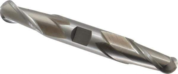 Cleveland - 3/4" Diam, 1-5/16" LOC, 2 Flute High Speed Steel Ball End Mill - Uncoated, Double End, 5-5/8" OAL, 3/4" Shank Diam, Spiral Flute - USA Tool & Supply
