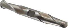 Cleveland - 3/4" Diam, 1-5/16" LOC, 2 Flute High Speed Steel Ball End Mill - Uncoated, Double End, 5-5/8" OAL, 3/4" Shank Diam, Spiral Flute - USA Tool & Supply