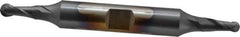 Cleveland - 3/16" Diam, 7/16" LOC, 2 Flute High Speed Steel Ball End Mill - TiCN Finish, Double End, 3-1/4" OAL, 3/8" Shank Diam, Spiral Flute - USA Tool & Supply