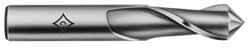 Cleveland - 9/16" Diam, 1-1/8" LOC, 2 Flute, 90° Point Angle, High Speed Steel Drill Mill - TiN Finish, 3-1/8" OAL, 1/2" Shank Diam - USA Tool & Supply