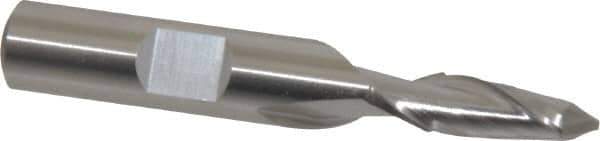 Cleveland - 1/4" Diam, 1/2" LOC, 2 Flute, 90° Point Angle, High Speed Steel Drill Mill - Uncoated, 2-5/16" OAL, 3/8" Shank Diam - USA Tool & Supply