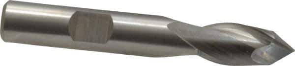 Cleveland - 3/8" Diam, 9/16" LOC, 2 Flute, 90° Point Angle, High Speed Steel Drill Mill - Uncoated, 2-5/16" OAL, 3/8" Shank Diam - USA Tool & Supply