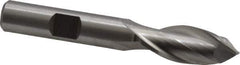 Cleveland - 7/16" Diam, 13/16" LOC, 2 Flute, 90° Point Angle, High Speed Steel Drill Mill - Uncoated, 2-1/2" OAL, 3/8" Shank Diam - USA Tool & Supply