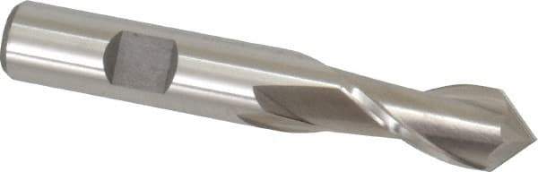 Cleveland - 1/2" Diam, 1" LOC, 2 Flute, 90° Point Angle, High Speed Steel Drill Mill - Uncoated, 3" OAL, 1/2" Shank Diam - USA Tool & Supply