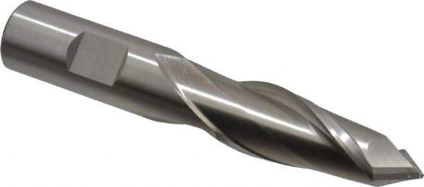 Cleveland - 5/8" Diam, 1-5/16" LOC, 2 Flute, 90° Point Angle, High Speed Steel Drill Mill - Uncoated, 3-7/16" OAL, 5/8" Shank Diam - USA Tool & Supply