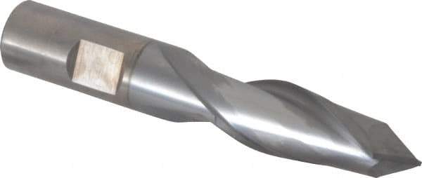 Cleveland - 5/8" Diam, 1-5/16" LOC, 2 Flute, 90° Point Angle, High Speed Steel Drill Mill - TiCN Finish, 3-7/16" OAL, 5/8" Shank Diam - USA Tool & Supply