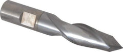 Cleveland - 5/8" Diam, 1-5/16" LOC, 2 Flute, 90° Point Angle, High Speed Steel Drill Mill - TiCN Finish, 3-7/16" OAL, 5/8" Shank Diam - USA Tool & Supply