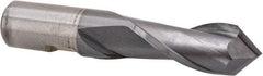 Cleveland - 3/4" Diam, 1-5/16" LOC, 2 Flute, 90° Point Angle, High Speed Steel Drill Mill - TiCN Finish, 3-9/16" OAL, 3/4" Shank Diam - USA Tool & Supply