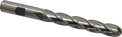 Cleveland - 1/2" Diam, 3" LOC, 4 Flute High Speed Steel Ball End Mill - Uncoated, Single End, 5" OAL, 1/2" Shank Diam, Spiral Flute - USA Tool & Supply