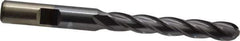 Cleveland - 5/16" Diam, 2" LOC, 4 Flute High Speed Steel Ball End Mill - TiCN Finish, Single End, 3-1/4" OAL, 3/8" Shank Diam, Spiral Flute - USA Tool & Supply