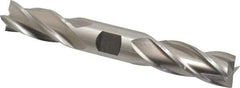 Cleveland - 3/4", 1-5/8" LOC, 3/4" Shank Diam, 5-5/8" OAL, 4 Flute, High Speed Steel Square End Mill - Double End, Uncoated, Spiral Flute, 30° Helix, Centercutting, Right Hand Cut, Right Hand Flute, Series HD-4C - USA Tool & Supply