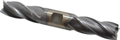 Cleveland - 7/8", 1-7/8" LOC, 7/8" Shank Diam, 6-1/8" OAL, 4 Flute, High Speed Steel Square End Mill - Double End, TiCN Finish, Spiral Flute, 30° Helix, Centercutting, Right Hand Cut, Right Hand Flute, Series HD-4C - USA Tool & Supply