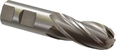 Cleveland - 1" Diam, 2" LOC, 4 Flute High Speed Steel Ball End Mill - Uncoated, Single End, 4-1/2" OAL, 1" Shank Diam, Spiral Flute - USA Tool & Supply