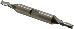 Cleveland - 3/16", 1/2" LOC, 3/8" Shank Diam, 3-1/4" OAL, 3 Flute, High Speed Steel Square End Mill - Double End, Uncoated, Spiral Flute, 30° Helix, Centercutting, Right Hand Cut, Right Hand Flute, Series HD-3 - USA Tool & Supply
