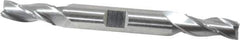 Cleveland - 5/16", 3/4" LOC, 3/8" Shank Diam, 3-1/2" OAL, 3 Flute, High Speed Steel Square End Mill - Double End, Uncoated, Spiral Flute, 30° Helix, Centercutting, Right Hand Cut, Right Hand Flute, Series HD-3 - USA Tool & Supply