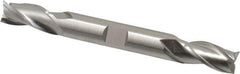 Cleveland - 3/8", 3/4" LOC, 3/8" Shank Diam, 3-1/2" OAL, 3 Flute, High Speed Steel Square End Mill - Double End, Uncoated, Spiral Flute, 30° Helix, Centercutting, Right Hand Cut, Right Hand Flute, Series HD-3 - USA Tool & Supply