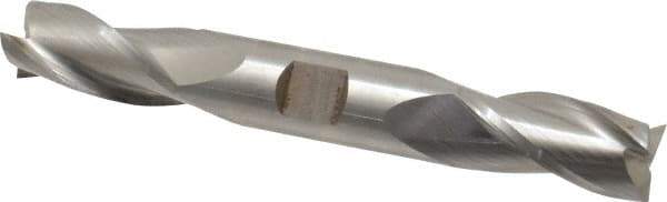Cleveland - 3/4", 1-5/8" LOC, 3/4" Shank Diam, 5-5/8" OAL, 3 Flute, High Speed Steel Square End Mill - Double End, Uncoated, Spiral Flute, 30° Helix, Centercutting, Right Hand Cut, Right Hand Flute, Series HD-3 - USA Tool & Supply