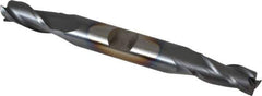 Cleveland - 5/16", 3/4" LOC, 3/8" Shank Diam, 3-1/2" OAL, 3 Flute, High Speed Steel Square End Mill - Double End, TiCN Finish, Spiral Flute, 30° Helix, Centercutting, Right Hand Cut, Right Hand Flute, Series HD-3 - USA Tool & Supply