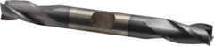 Cleveland - 3/8", 3/4" LOC, 3/8" Shank Diam, 3-1/2" OAL, 3 Flute, High Speed Steel Square End Mill - Double End, TiCN Finish, Spiral Flute, 30° Helix, Centercutting, Right Hand Cut, Right Hand Flute, Series HD-3 - USA Tool & Supply
