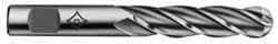 Cleveland - 1" Diam, 4" LOC, 4 Flute High Speed Steel Ball End Mill - Uncoated, Single End, 6-1/2" OAL, 1" Shank Diam, Spiral Flute - USA Tool & Supply