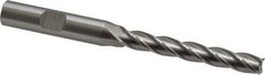 Cleveland - 9/32", 2" LOC, 3/8" Shank Diam, 3-3/4" OAL, 4 Flute, High Speed Steel Square End Mill - Single End, Uncoated, Spiral Flute, 30° Helix, Centercutting, Right Hand Cut, Right Hand Flute, Series HG-4C - USA Tool & Supply