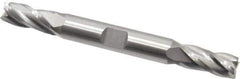 Cleveland - 11/32", 3/4" LOC, 3/8" Shank Diam, 3-1/2" OAL, 4 Flute, Cobalt Square End Mill - Double End, Uncoated, Spiral Flute, 30° Helix, Centercutting, Right Hand Cut, Right Hand Flute, Series HDC-4C - USA Tool & Supply