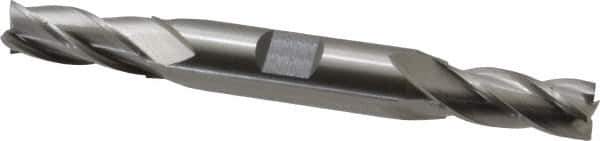 Cleveland - 13/32", 1" LOC, 1/2" Shank Diam, 4-1/2" OAL, 4 Flute, Cobalt Square End Mill - Double End, Uncoated, Spiral Flute, 30° Helix, Centercutting, Right Hand Cut, Right Hand Flute, Series HDC-4C - USA Tool & Supply