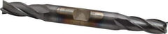 Cleveland - 5/16", 3/4" LOC, 3/8" Shank Diam, 3-1/2" OAL, 4 Flute, Cobalt Square End Mill - Double End, TiCN Finish, Spiral Flute, 30° Helix, Centercutting, Right Hand Cut, Right Hand Flute, Series HDC-4C - USA Tool & Supply