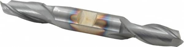 Cleveland - 9/16", 1-3/8" LOC, 5/8" Shank Diam, 5" OAL, 4 Flute, Cobalt Square End Mill - USA Tool & Supply