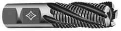 Cleveland - 5/8" Diam, Coarse Pitch, 1-5/8" LOC, 4 Flute Powdered Metal Roughing Square End Mill - Uncoated, 3-3/4" OAL, 5/8" Shank Diam, Single End, 30° Helix - USA Tool & Supply