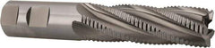 Cleveland - 1" Diam, Coarse Pitch, 3" LOC, 5 Flute Powdered Metal Roughing Square End Mill - Uncoated, 5-1/2" OAL, 1" Shank Diam, Single End, 30° Helix - USA Tool & Supply