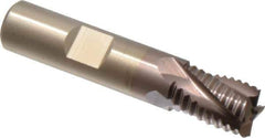 Cleveland - 1/2" Diam, Coarse Pitch, 1/2" LOC, 4 Flute Powdered Metal Roughing Square End Mill - TiCN Finish, 2-1/2" OAL, 1/2" Shank Diam, Single End, 30° Helix - USA Tool & Supply