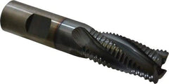 Cleveland - 3/4" Diam, Coarse Pitch, 1-5/8" LOC, 4 Flute Powdered Metal Roughing Square End Mill - TiCN Finish, 3-7/8" OAL, 3/4" Shank Diam, Single End, 30° Helix - USA Tool & Supply