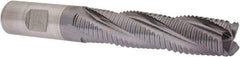 Cleveland - 3/4" Diam, Coarse Pitch, 3" LOC, 4 Flute Powdered Metal Roughing Square End Mill - TiCN Finish, 5-1/4" OAL, 3/4" Shank Diam, Single End, 30° Helix - USA Tool & Supply
