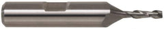 Cleveland - 5/8", 1-5/8" LOC, 5/8" Shank Diam, 3-1/4" OAL, 2 Flute, Powdered Metal Square End Mill - Single End, TiN Finish, Spiral Flute, 37° Helix, Centercutting, Right Hand Cut, Right Hand Flute, Series PM-2 - USA Tool & Supply