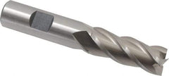 Cleveland - 5/8", 1-5/8" LOC, 5/8" Shank Diam, 3-3/4" OAL, 4 Flute, Powdered Metal Square End Mill - Single End, Uncoated, Spiral Flute, 37° Helix, Centercutting, Right Hand Cut, Right Hand Flute, Series PM-4 - USA Tool & Supply