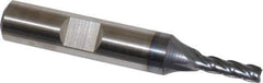 Cleveland - 5/32", 1/2" LOC, 3/8" Shank Diam, 2-3/8" OAL, 4 Flute, Powdered Metal Square End Mill - Single End, TiCN Finish, Spiral Flute, 37° Helix, Centercutting, Right Hand Cut, Right Hand Flute, Series PM-4 - USA Tool & Supply
