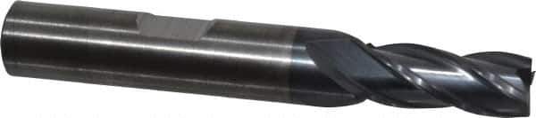 Cleveland - 5/16", 3/4" LOC, 3/8" Shank Diam, 2-1/2" OAL, 4 Flute, Powdered Metal Square End Mill - Single End, TiCN Finish, Spiral Flute, 37° Helix, Centercutting, Right Hand Cut, Right Hand Flute, Series PM-4 - USA Tool & Supply
