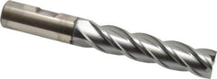 Cleveland - 5/8", 2-1/2" LOC, 5/8" Shank Diam, 4-5/8" OAL, 4 Flute, Powdered Metal Square End Mill - Single End, TiCN Finish, Spiral Flute, 37° Helix, Centercutting, Right Hand Cut, Right Hand Flute, Series PM-4 - USA Tool & Supply