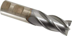 Cleveland - 1", 2" LOC, 1" Shank Diam, 4-1/2" OAL, 4 Flute, Powdered Metal Square End Mill - Single End, TiCN Finish, Spiral Flute, 37° Helix, Centercutting, Right Hand Cut, Right Hand Flute, Series PM-4 - USA Tool & Supply
