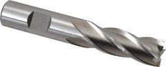 Cleveland - 5/8", 1-5/8" LOC, 5/8" Shank Diam, 3-3/4" OAL, 4 Flute, Cobalt Square End Mill - Single End, Uncoated, Spiral Flute, 30° Helix, Centercutting, Right Hand Cut, Right Hand Flute, Series HGC-4C - USA Tool & Supply